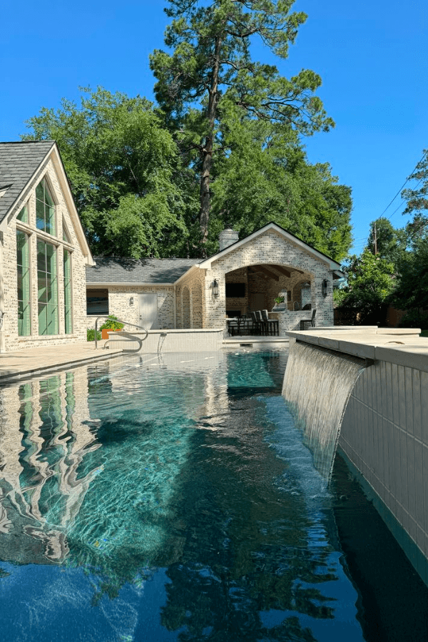Clean residential pool